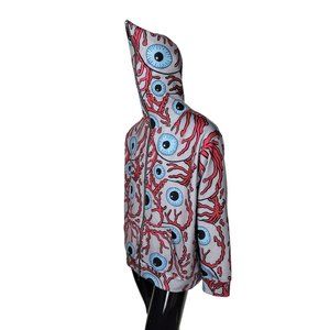 Evil Eye All Over Print Full-Zip Over Face Hoodie Sweater Jacket Unisex …